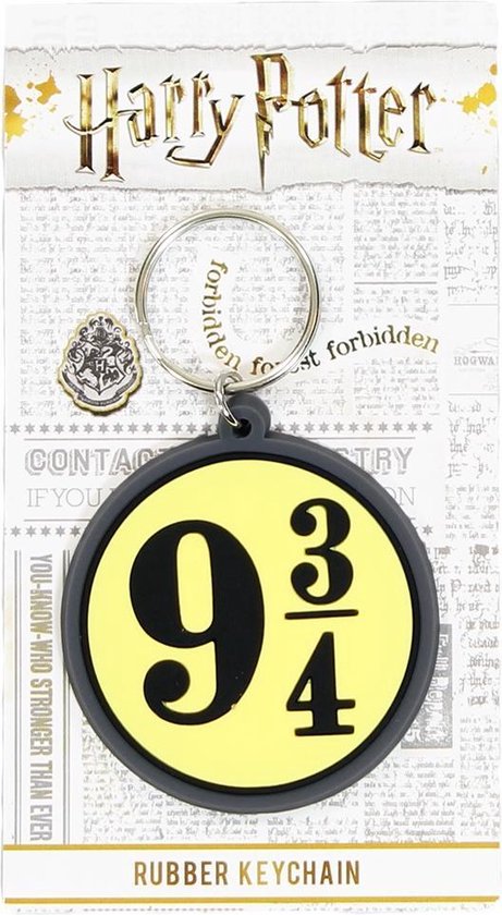 Harry Potter Platfrom 9 3/4 Rubber Keychain Sleutelhanger