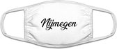 Nijmegen mondkapje | gezichtsmasker | bescherming | bedrukt | logo | Wit mondmasker van katoen, uitwasbaar & herbruikbaar. Geschikt voor OV