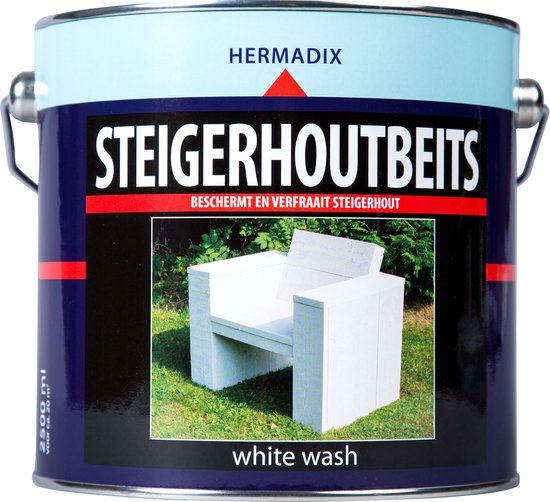 Hermadix Steigerhoutbeits – 2,5 liter- White wash