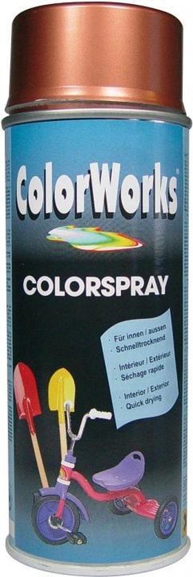Colorworks Colorspray - Hoogglans - 400 ml - Koper