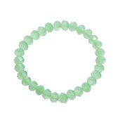 Melady Kralen Armband 30beads*8mm Groen Glas Rond Kralen Armband Dames Armbandjes Sieraden Dames