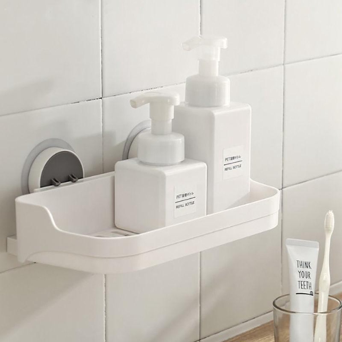 Porte-savon double à suspension auto-adhésif pour 2 morceaux de savon -  Pour Douche /... | bol.com