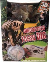 Dinoworld 3d-puzzel Fossil Dig Pterosaurus Gips Groen 3-delig