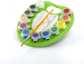 Crayola Washable Kids' Paint Palette - verfpalet met afwasbare verf en kwastje