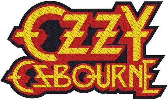 Osbourne, Ozzy Logo Cut Out Patch rood-oranje Polyester -