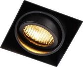 QAZQA oneon trimless - Moderne Inbouwspot - 1 lichts - L 8.8 cm - Zwart -  Woonkamer | Slaapkamer | Keuken