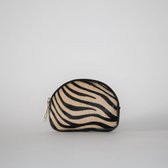 Kosmeoo Bags Dames Ritsportemonnee Leer Zwart Bruin