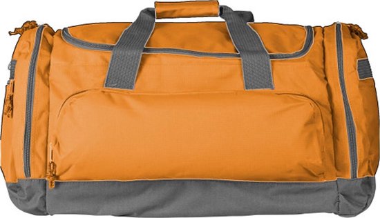 Sporttas - reistas - oranje - polyester (600D) - Merkloos