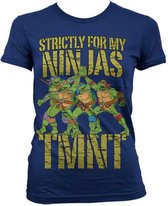 Teenage Mutant Ninja Turtles Dames Tshirt -2XL- Strictly For My Ninjas Blauw