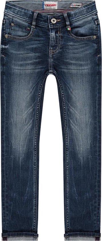 Vingino Jongens Skinny Jeans - Cruziale Blue - Maat 128 | bol.com
