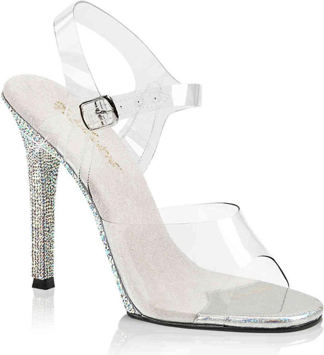 Fabulicious - GALA08DM Sandaal met enkelband - US 6 - 36 Shoes - Zwart