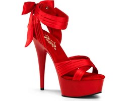Pleaser - DELIGHT-668 Plateau hakken - US 9 - 39 Shoes - Rood