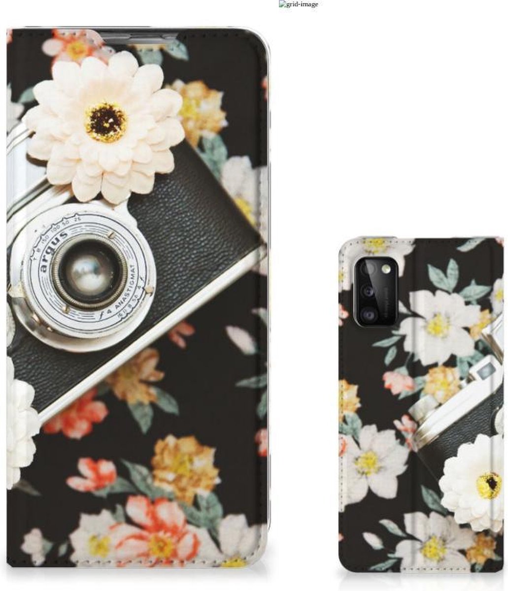 Standcase Hoesje voor Samsung Galaxy A41 Stand Case Vintage Camera