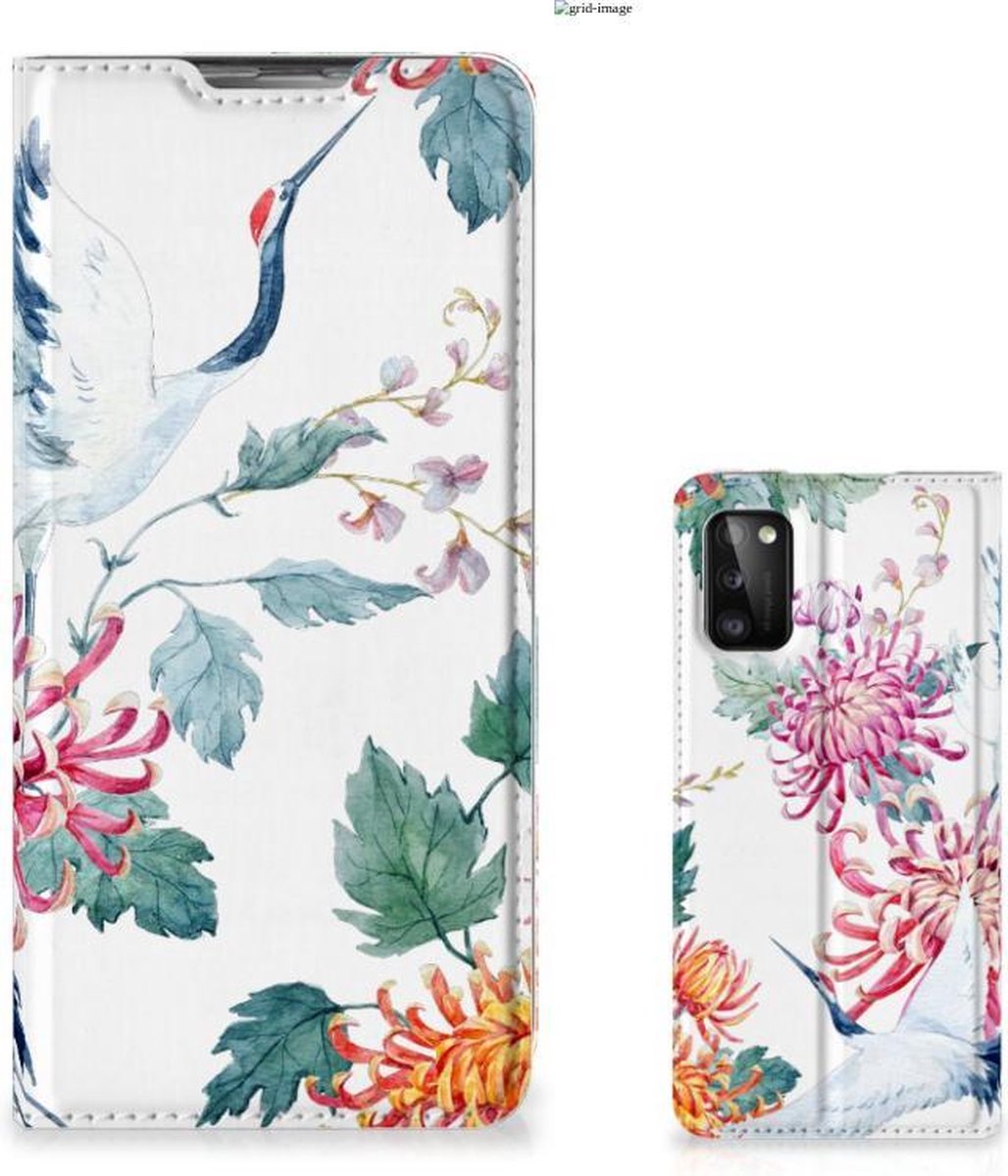 Samsung Galaxy A41 Hoesje maken Bird Flowers