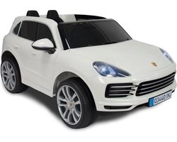 Injusa Electrische Kinderauto Porsche Cayenne S 12v Wit - Elektrisch