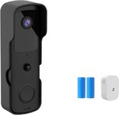 DrPhone HDV1-B – Smart Home Video Deurbel – Camera Met Nachtvisie & Infrarood – Camera Met Mobiele App – Bewegingsdetectie - Zwart