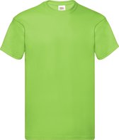 Lime Groen 2 Pack t-shirt Fruit of the Loom Original maat XXL