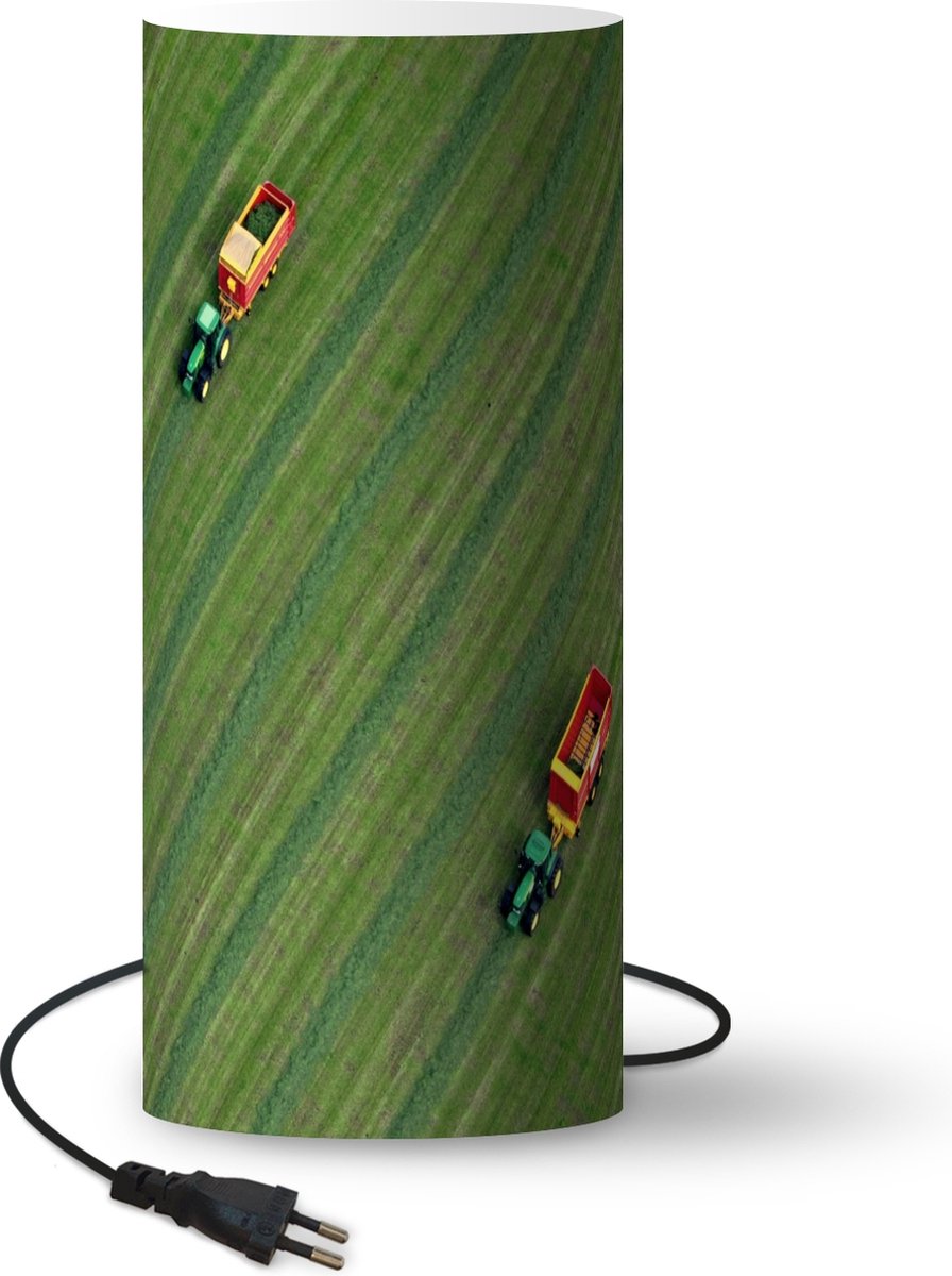 Lamp - Nachtlampje - Tafellamp slaapkamer - Trekker - Aanhanger - Groen - 54 cm hoog - Ø22.9 cm - Inclusief LED lamp