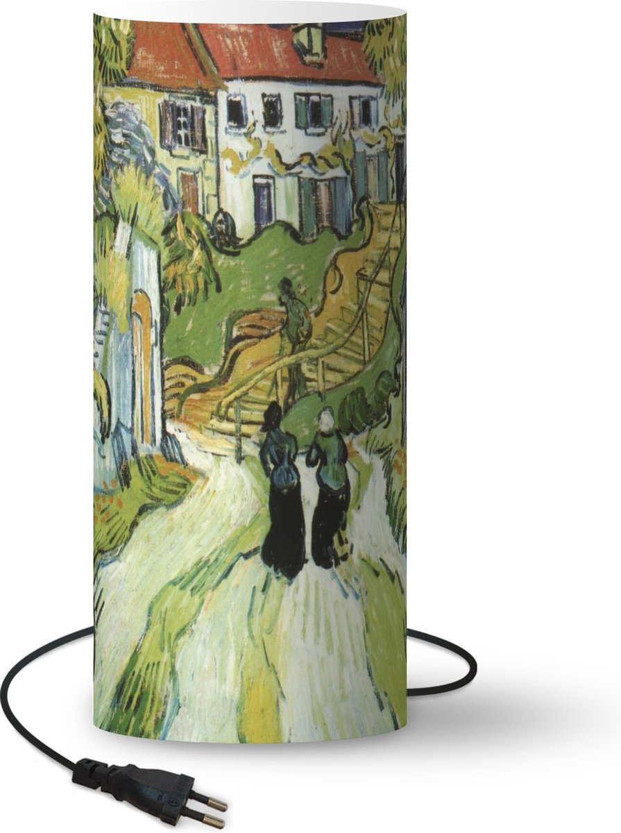 Lamp - Nachtlampje - Tafellamp slaapkamer - De dood van Vincent van Gogh - Vincent van Gogh - 70 cm hoog - Ø29.6 cm - Inclusief LED lamp