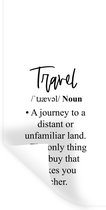 Stickers muraux - Film autocollant - Proverbes - Citations - Un voyage vers un pays lointain ou inconnu - Voyage - 40x80 cm - Film adhésif - Stickers muraux Chambre d'enfant - Papier peint autocollant