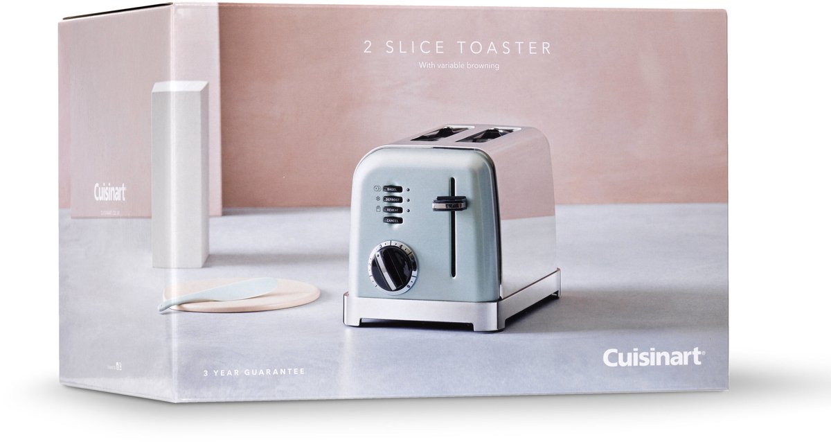 Cuisinart - 2 Slice Toaster Broodrooster - 2 sleuven - Ontdooifunctie - Bagelfunctie - 6 standen - Groen thumbnail 8
