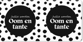 Muismat XXL - Bureau onderlegger - Bureau mat - Quotes - 'Jullie worden oom en tante' - Spreuken - 100x50 cm - XXL muismat