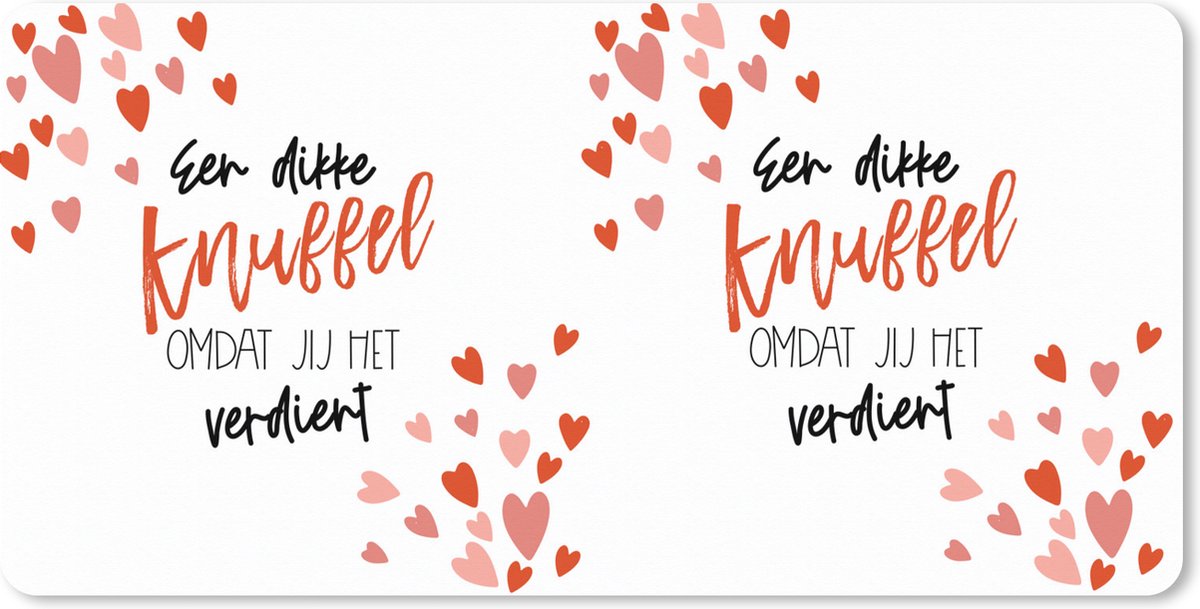 Muismat XXL 80x40 cm - Bureau onderlegger - Bureau mat Beterschap - Quotes - Rood - Bureaumat - Gaming mousepad xl - Bureaulegger groot - Computer deskmat