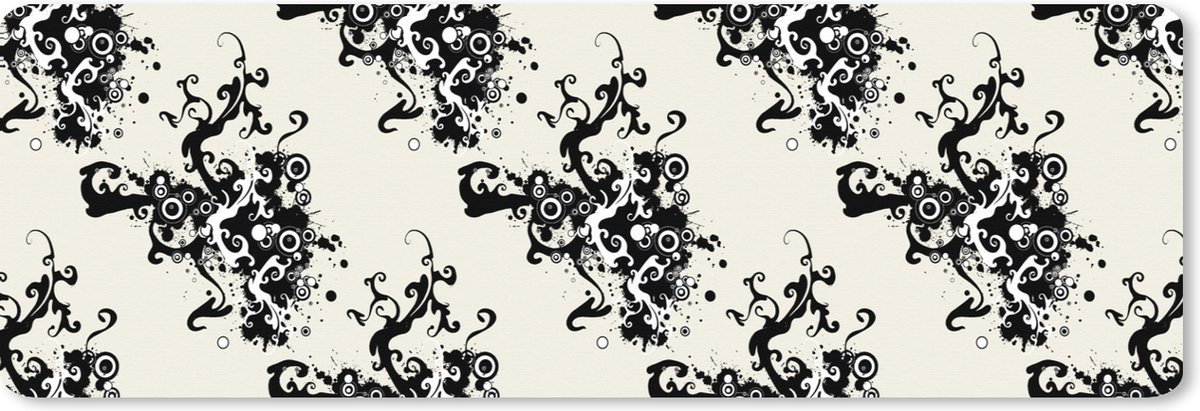 Muismat XXL 90x30 cm - Bureau onderlegger - Bureau mat Patronen - Zen - Abstract - Bureaumat - Gaming mousepad xl - Bureaulegger groot - Computer deskmat