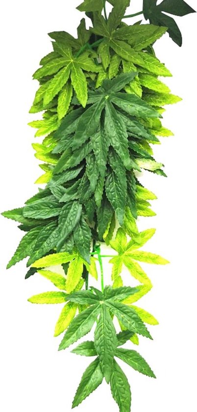 Foto: Wisegoods premium terrarium aquarium kunstplant kunstplanten plant dieren decoratieve accessoires groen 50cm