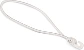 Élastique Span - Boucle avec crochet | 25 pièces | Blanc | Longueur: 40 cm | Très élastique et résistant à l'usure