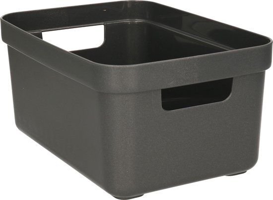 MIVIDE 8 stuks opbergmand kunststof met handvat MIVIDE 8 stuks opbergmand kunststof met handvat