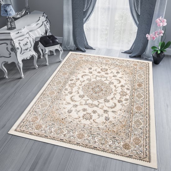 Tapiso Dubai Vloerkleed Oriental Slaapkamer Oosters Tapijt Maat- 120x170