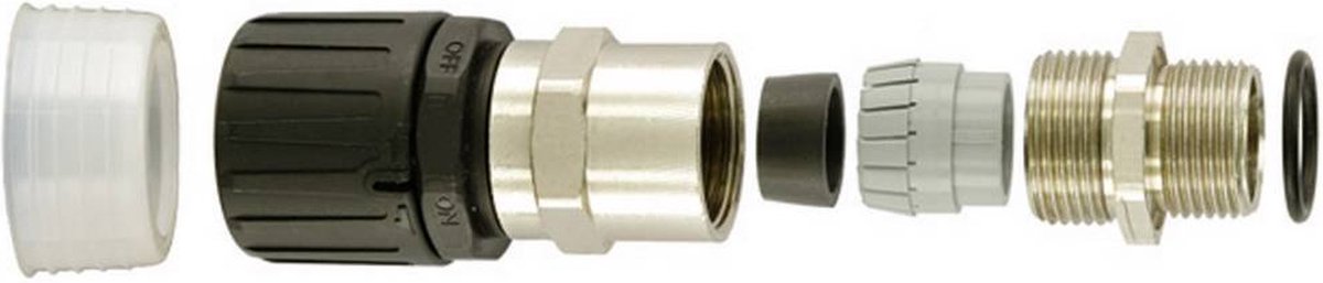 HellermannTyton 166-22100 HGL13-SCG-M16 Slangbevestiging Zwart 9.80 mm Recht 1 stuk(s)