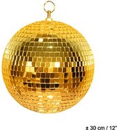 Spiegelbol - discobol goud - 30cm -