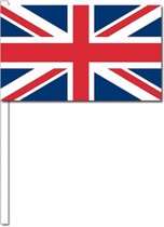 50 Verenigd Koninkrijk zwaaivlaggetjes 12 x 24 cm