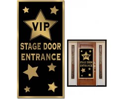 VIP Hollywood feest thema ingang deur banner - plastic - 76 x 150 cm