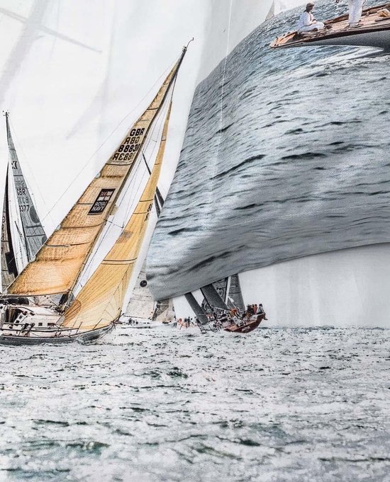 Heckett & Lane Rivas - Housse de couette - Double - 200x200 / 220 cm + 2 taies d'oreiller 60x70 cm - Wavy Blue