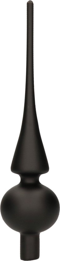 Decoris glazen piek - Mat - 26 cm - Zwart | bol.com