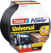 Duct tape tesa extra power uni 10mx50mm zwart | 1 rol | 6 stuks