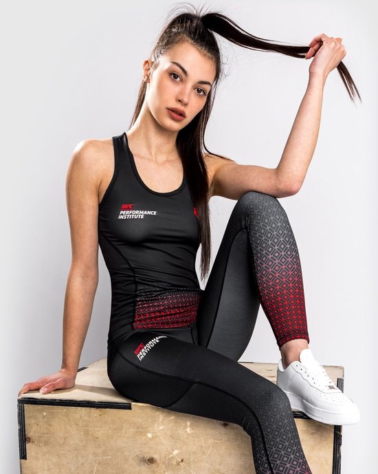 Débardeur UFC Venum Dry Tech Performance Institute Femme Zwart Rouge Taille L
