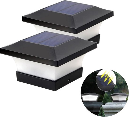 Regelmatigheid ondersteuning botsing Eco-Sun® Solar Hek Lamp - Schutting verlichting - Outdoor Verlichting -  Zonne Energie... | bol.com