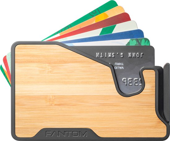 Fantom Wallet - X 6-10 cards bamboo wallet - unisex