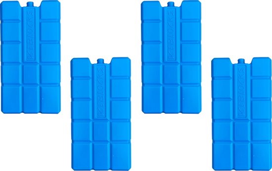 DULA Koelelementen - blauw - 4 stuks - 750 gram - 20x10,5x4cm van DULA — afbeelding 3