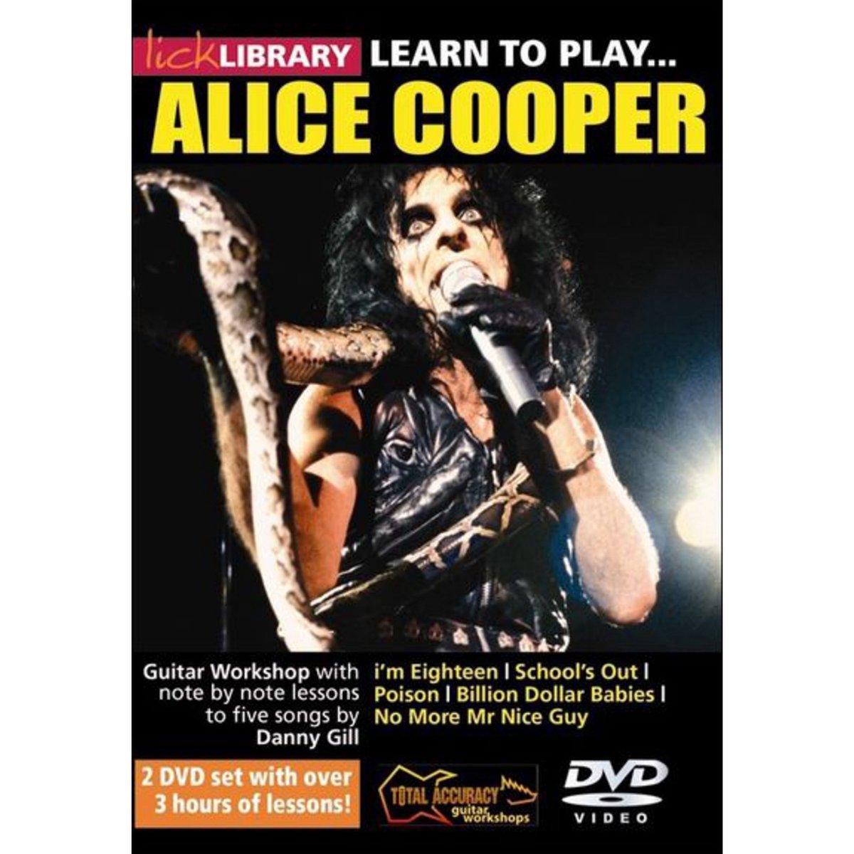 Roadrock International Lick Library - Alice Cooper Learn to play (gitaar), DVD - DVD / CD / Multimedia: C - D