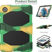 Case2go - Tablet hoes geschikt voor Samsung Galaxy Tab A8 (2022 & 2021) - 10.5 Inch - Extreme Armor Case - Camouflage
