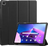 Housse de tablette pour Lenovo Tab M10 Plus (3ème génération) 10,6 pouces - Tri-Fold Book Case - Zwart