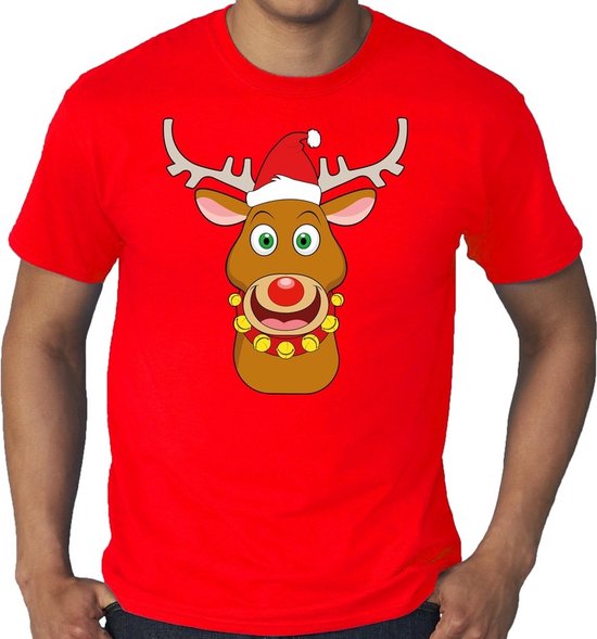 T-shirt de Noël de grandes tailles faux - Rudolf le renne avec