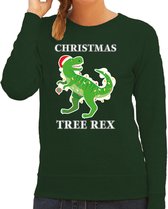 Christmas tree rex Kerstsweater / kersttrui groen voor dames - Kerstkleding / Christmas outfit L