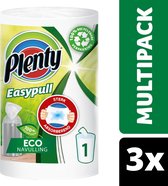 Rouleau de recharge Plenty Easypull - Eco - Paquet de 3 avantages - Papier essuie-tout Plenty