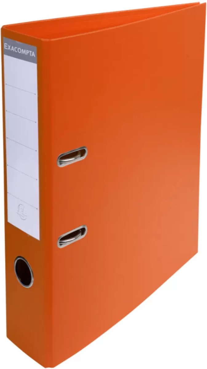 Exacompta Prem'Touch® PVC Ordner met hefboom - rug 70 mm - A4 - Oranje - 53744E
